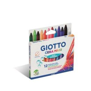 Pastelli a cera maxi in astuccio da 12 colori assortiti