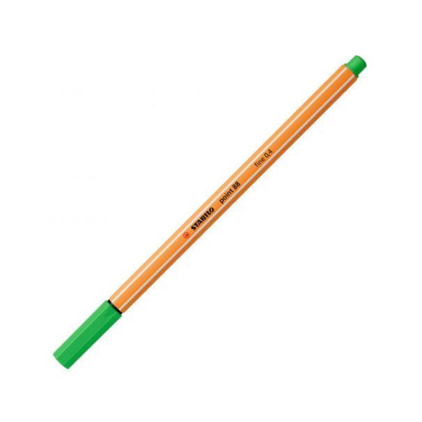 stabilo stabilo point 88 pennarello fineliner con tratto da 0,4 mm colore verde foglia n° 43 - foto 1 stabilo stabilo point 88 pennarello fineliner con tratto da 0,4 mm colore verde foglia n° 43 - foto 1
