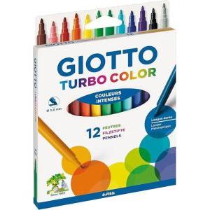 Turbo color astuccio da 12 pennarelli a punta fine da 2.8 mm