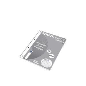 Ricambio a5 15x21 cm rinforzato quadretti 5mm con margine 40 fogli carta 100gr mq