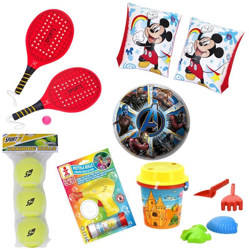 penna e matita kit divertimento estate bambino – mare, spiaggia e gioco all’aperto 6 pz. - foto 1 penna e matita kit divertimento estate bambino – mare, spiaggia e gioco all’aperto 6 pz. - foto 1