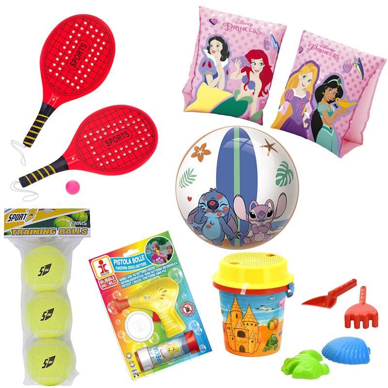 penna e matita kit divertimento estate bambina – mare, spiaggia e gioco all’aperto 6 pz. - foto 1 penna e matita kit divertimento estate bambina – mare, spiaggia e gioco all’aperto 6 pz. - foto 1