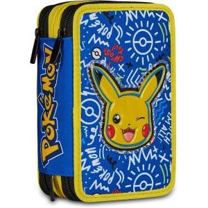 Astuccio 3 zip pokemon