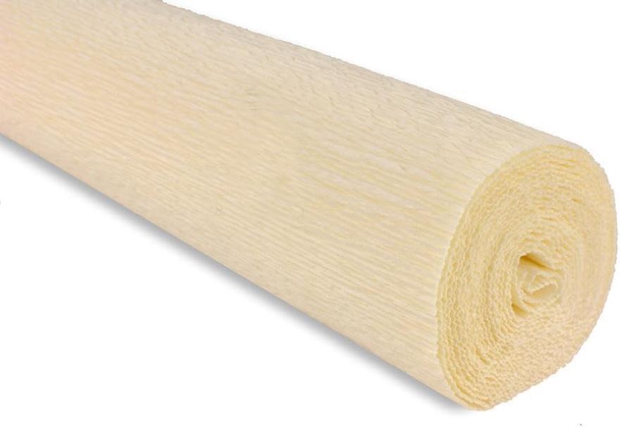cartotecnica rossi cartotecnica rossi 5 pz. carta crespo da 180 gr. 50x250 cm panna 603 - foto 1