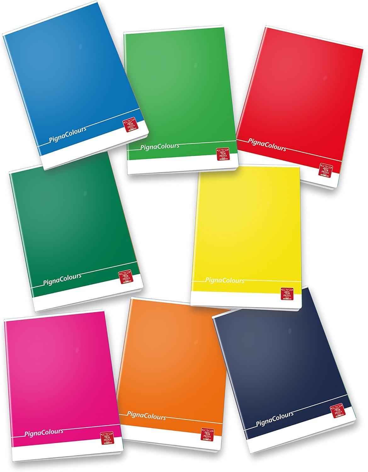 pigna pigna colours maxi quaderno a4 cartonato 128 fogli quadretti 5mm con margine q - foto 1 pigna pigna colours maxi quaderno a4 cartonato 128 fogli quadretti 5mm con margine q - foto 1