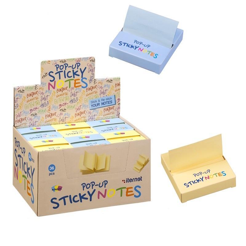 memoidea iternet espositore 36 sticky notes pop-up 76x76 mm 150 fogli - foto 1