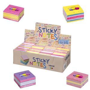 Iternet display 16 cubi sticky notes colorati 76x76 mm 400 fogli