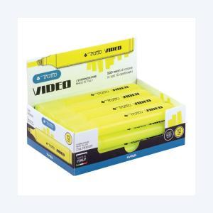 Video evidenziatore 12pz giallo