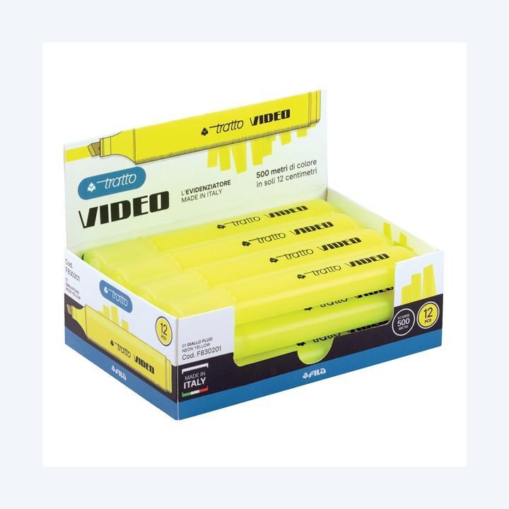 tratto tratto video evidenziatore 12pz giallo - foto 1 tratto tratto video evidenziatore 12pz giallo - foto 1