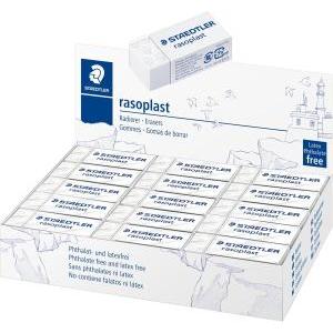 Gomma rasoplast 526b bianca conf. 30 pezzi