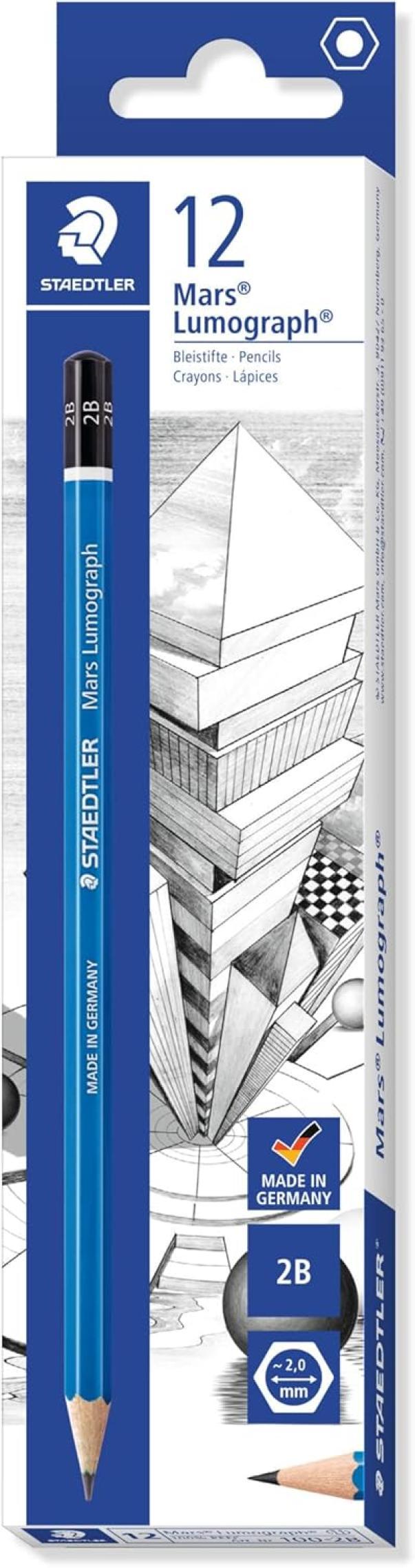 staedtler staedtler matita mars lumograph 100 2b conf. 12 pezzi - foto 1 staedtler staedtler matita mars lumograph 100 2b conf. 12 pezzi - foto 1