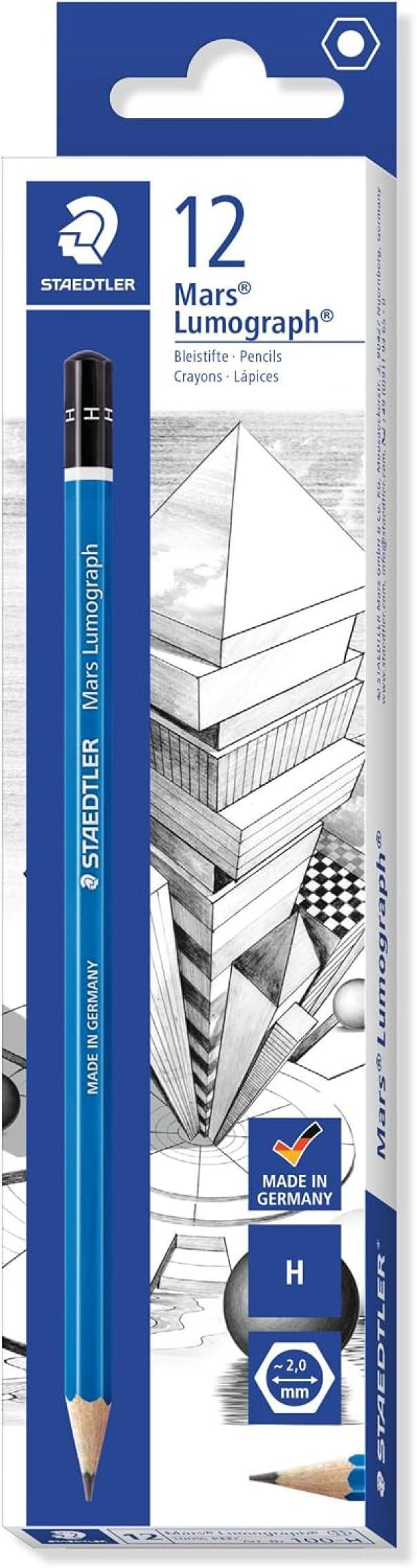staedtler staedtler matita mars lumograph 100 h conf. 12 pezzi - foto 1 staedtler staedtler matita mars lumograph 100 h conf. 12 pezzi - foto 1