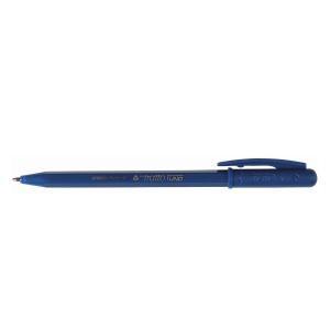 1uno green plastic penna a sfera blu conf. 50 pz