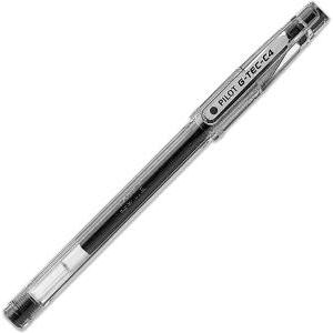 G-tec-c4 roller gel nero punta ad ago 04 mm confezione da 12 pz