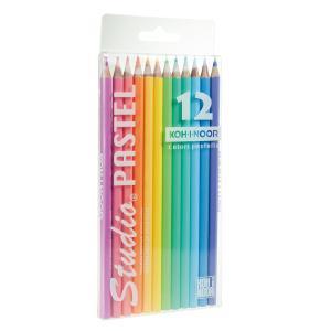 Kin astuccio 12 pastelli studio pastel dh3712 colori assortiti