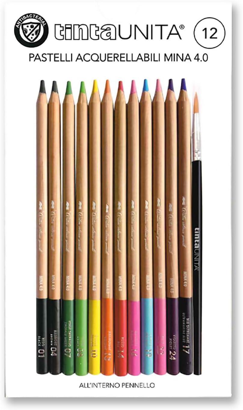 tinta unita tinta unita pastello acquarello 12 colori+1 pennello conf. 12 pz - foto 1 tinta unita tinta unita pastello acquarello 12 colori+1 pennello conf. 12 pz - foto 1