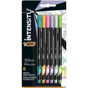 Intensity fineliner colori pastello assortiti confezione da 6 pezzi