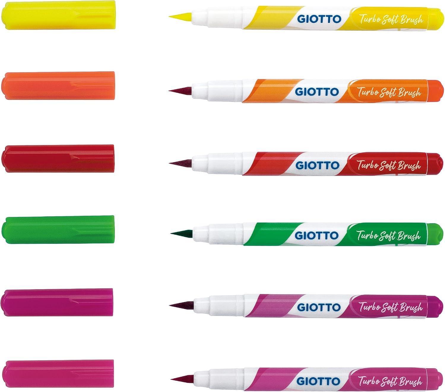 giotto giotto pennarelli turbo soft brush fluo conf. da 10 pz - foto 2 giotto giotto pennarelli turbo soft brush fluo conf. da 10 pz - foto 2