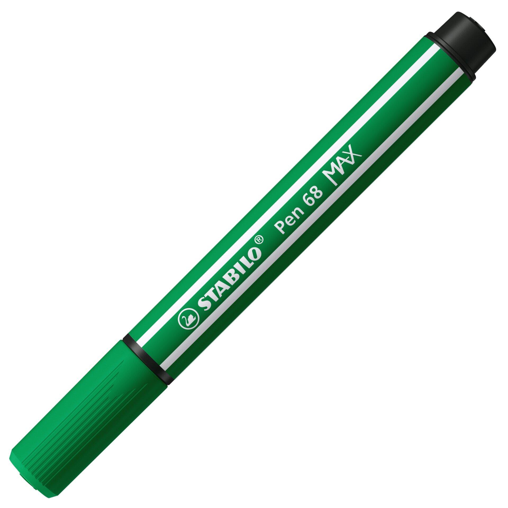 stabilo stabilo pen 68 max pennarello punta a scalpello verde 5 pz - foto 1 stabilo stabilo pen 68 max pennarello punta a scalpello verde 5 pz - foto 1