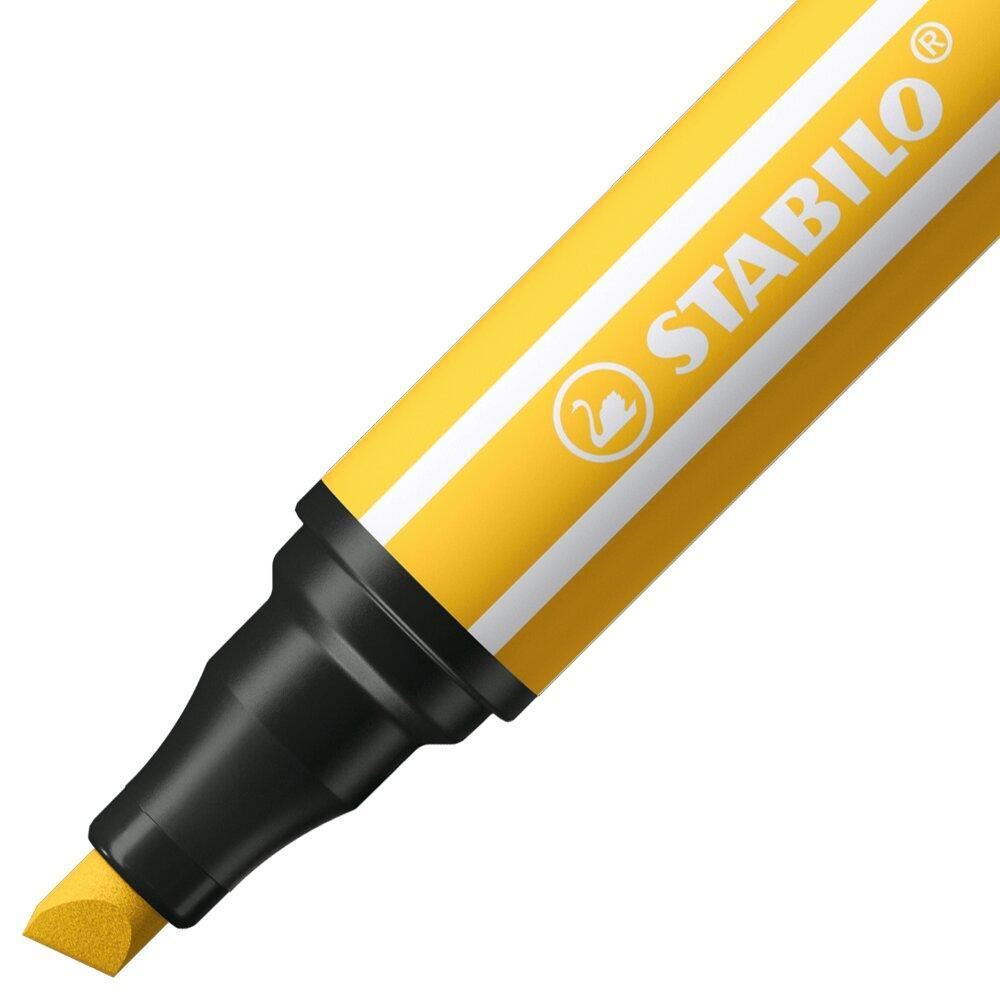 stabilo stabilo pen 68 max pennarello punta a scalpello giallo 5 pz - foto 2 stabilo stabilo pen 68 max pennarello punta a scalpello giallo 5 pz - foto 2