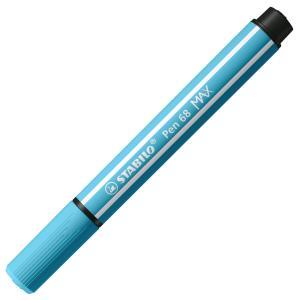 Pen 68 max pennarello punta a scalpello azzurro  5 pz
