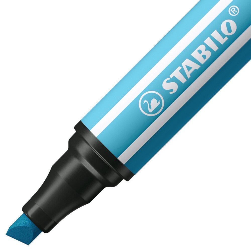 stabilo stabilo pen 68 max pennarello punta a scalpello azzurro 5 pz - foto 2 stabilo stabilo pen 68 max pennarello punta a scalpello azzurro 5 pz - foto 2