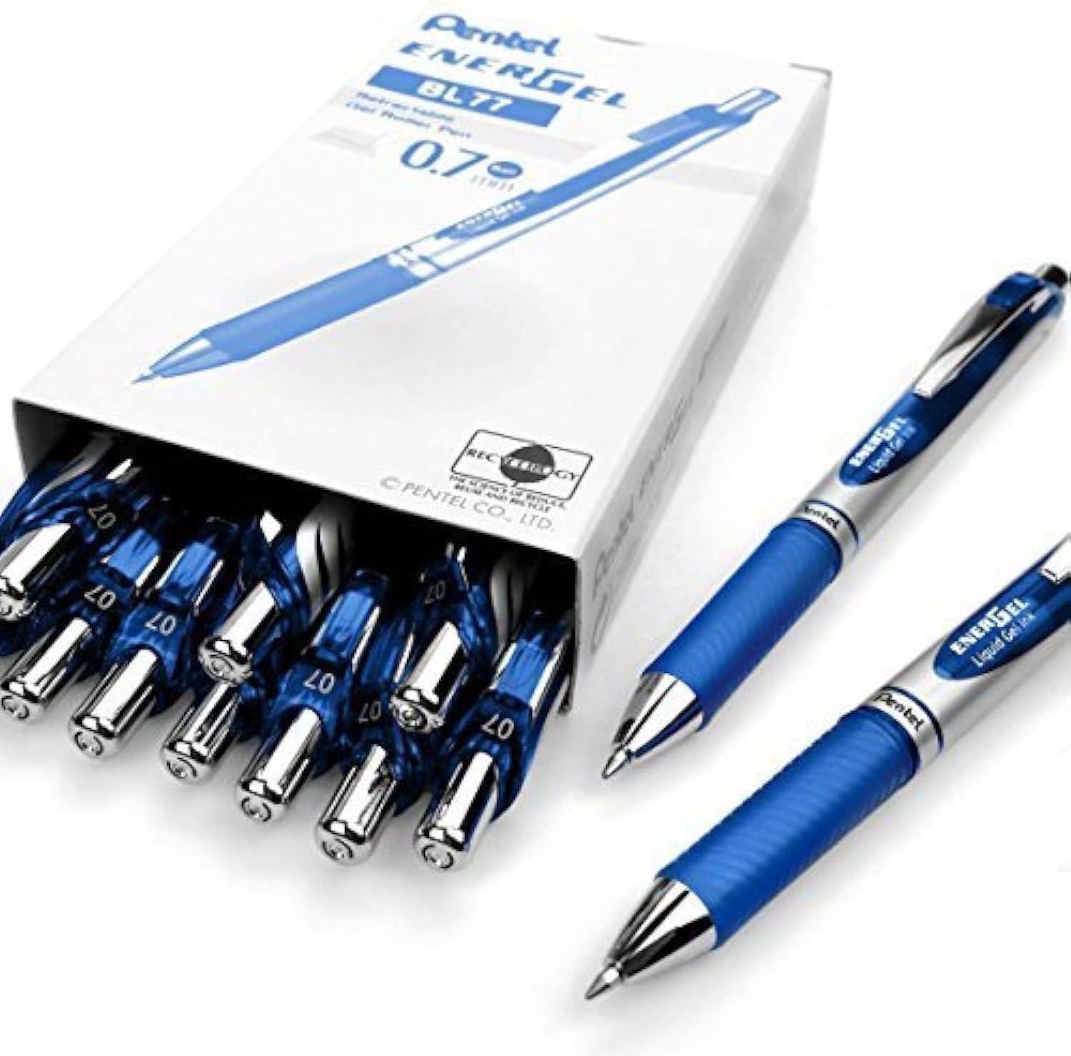 pentel pentel roller gel energel scatto 0.7mm blu conf. 12 pz - foto 2 pentel pentel roller gel energel scatto 0.7mm blu conf. 12 pz - foto 2