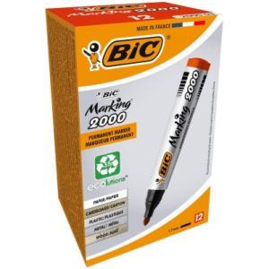 Marking 2000 ecolutions marcatore punta tonda rosso scatola 12 pezzi