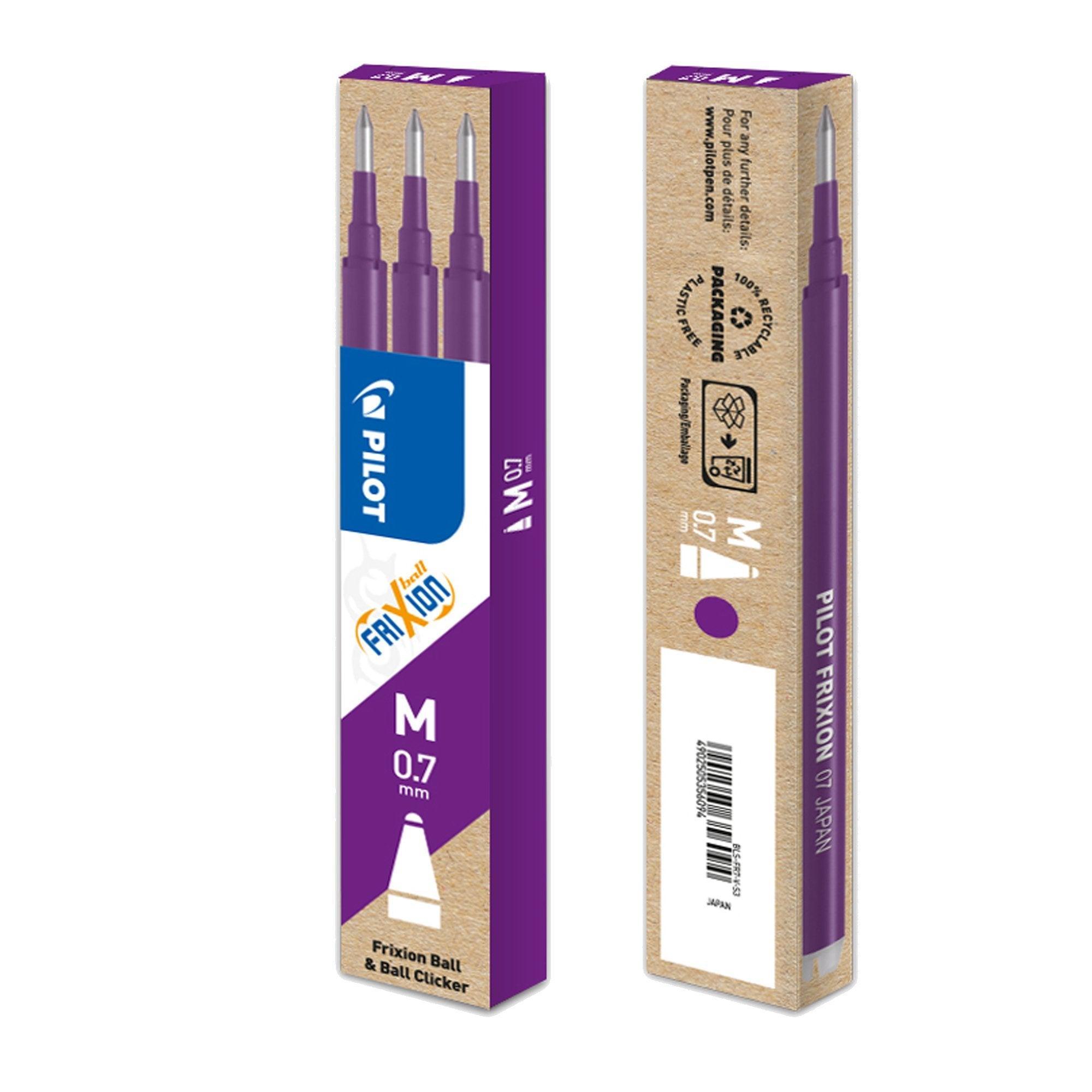 pilot pilot refill frixion ball 0.7 mm viola conf. da 4 set da 3 pezzi - foto 1 pilot pilot refill frixion ball 0.7 mm viola conf. da 4 set da 3 pezzi - foto 1