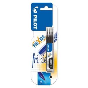 Pilot ricariche frixion ball 07 mm nero 20 blister da 3...