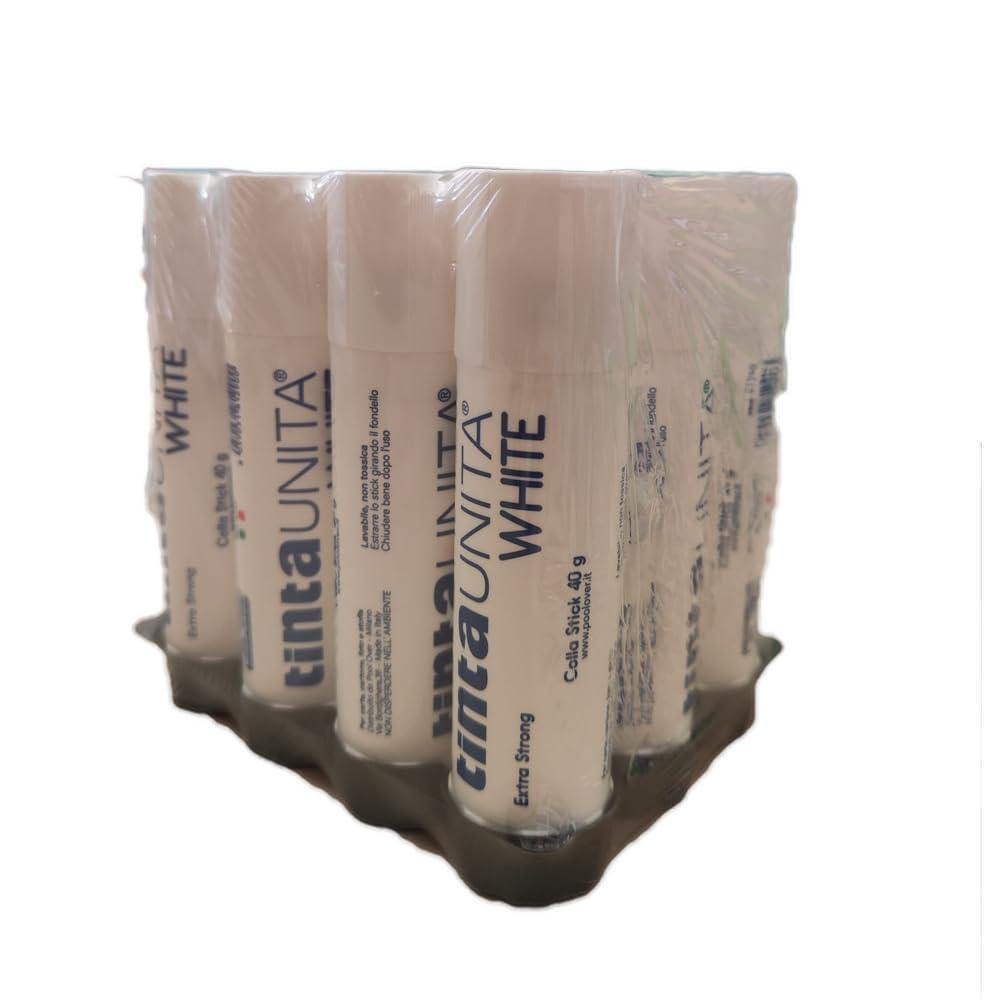 tinta unita tinta unita 12pz colla stick da 40gr white premium - foto 1 tinta unita tinta unita 12pz colla stick da 40gr white premium - foto 1