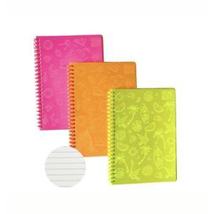 Glow quaderno a5 spirale pvc no fori 60 fogli righe 1r - 6 pezzi
