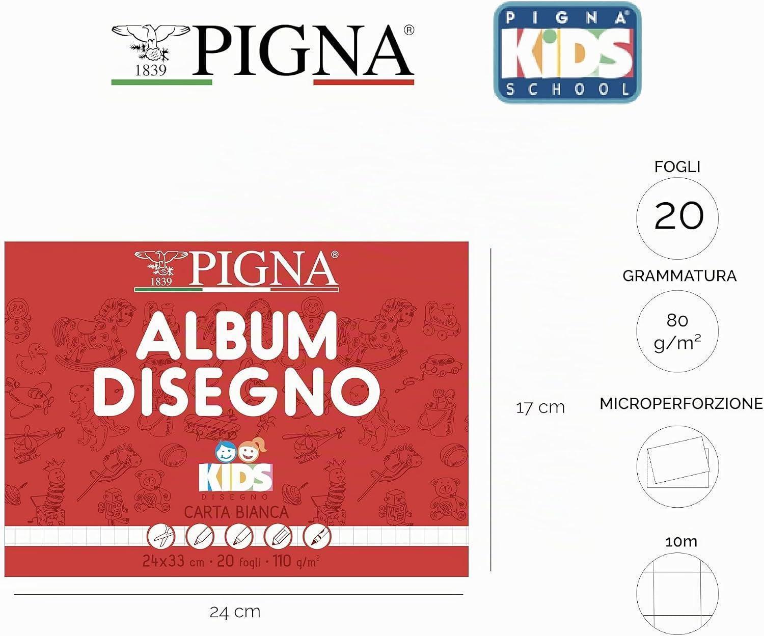pigna pigna album da disegno kids quadretti 1cm 24x33cm 20fg 110gr - foto 2 pigna pigna album da disegno kids quadretti 1cm 24x33cm 20fg 110gr - foto 2